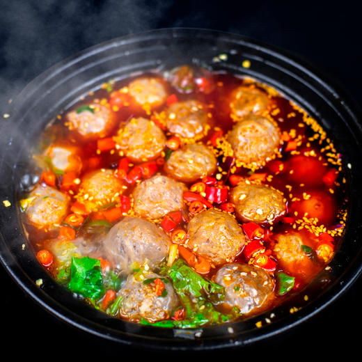 【鲜2斤90%新鲜牦牛肉】青海新鲜雪山牦牛肉丸250g/袋*4袋 清真丸子 （绿振蓝色袋子）冰袋+泡沫箱全程顺丰冷链包邮 商品图4