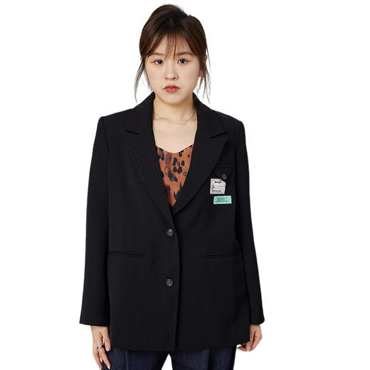 oldcolour2021秋商场同款宽松显瘦气质小众西装外套女DN33048514 商品图4