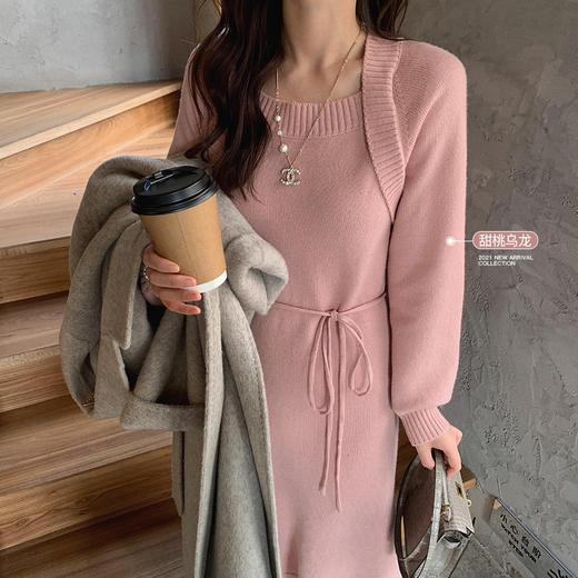 金蘑菇菇【假两件～香颂裙裙】加厚高克重羊毛+不挑人假两件 商品图3