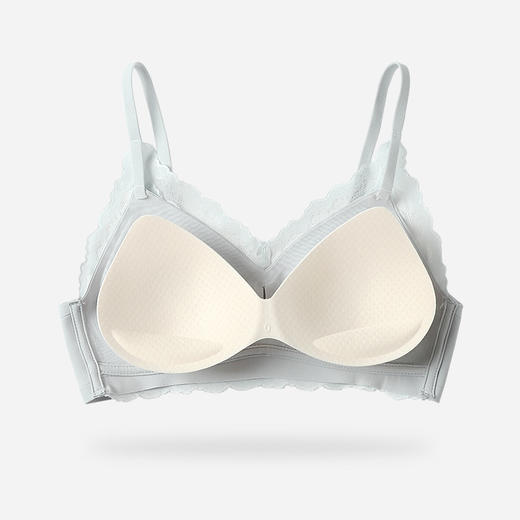 黛唯梵法式蕾丝边裸感亲肤棉杯女士调整型无钢圈上托防下垂文胸 商品图3
