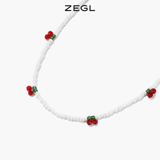 ZEGL樱桃项链女夏轻奢小众高级感人造珍珠2022年新款潮甜酷锁骨链 商品图0