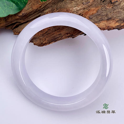 派瑞翡翠 翡翠手镯 糯种 紫色 商品图1