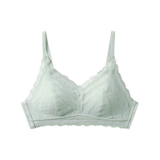 黛唯梵法式蕾丝边裸感亲肤棉杯女士调整型无钢圈上托防下垂文胸 商品图4