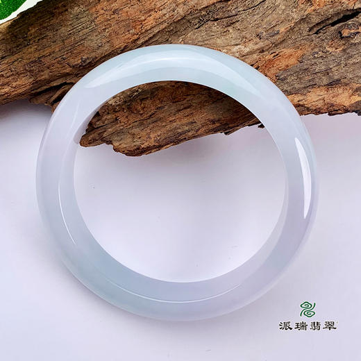 派瑞翡翠 翡翠手镯 糯种 紫色 商品图3