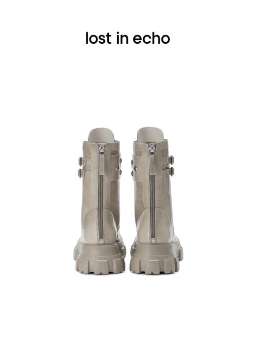 [断码]lost in echo 不无聊的马丁靴系列厚底气眼装饰擦色马丁靴 商品图3