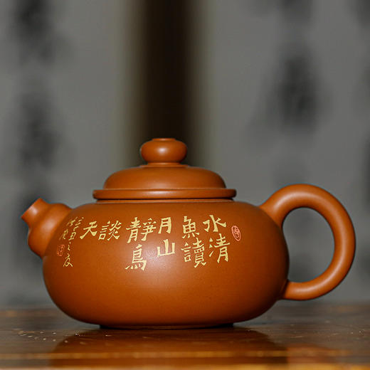 滇南陶韵云南建水紫陶中国四大名陶全手工制黄初晨复烧壶 商品图1