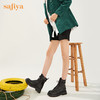 【春节不打烊】Safiya/索菲娅真皮短靴2022冬季新款英伦风机车厚底潮酷马丁靴女 SF24116028 商品缩略图6