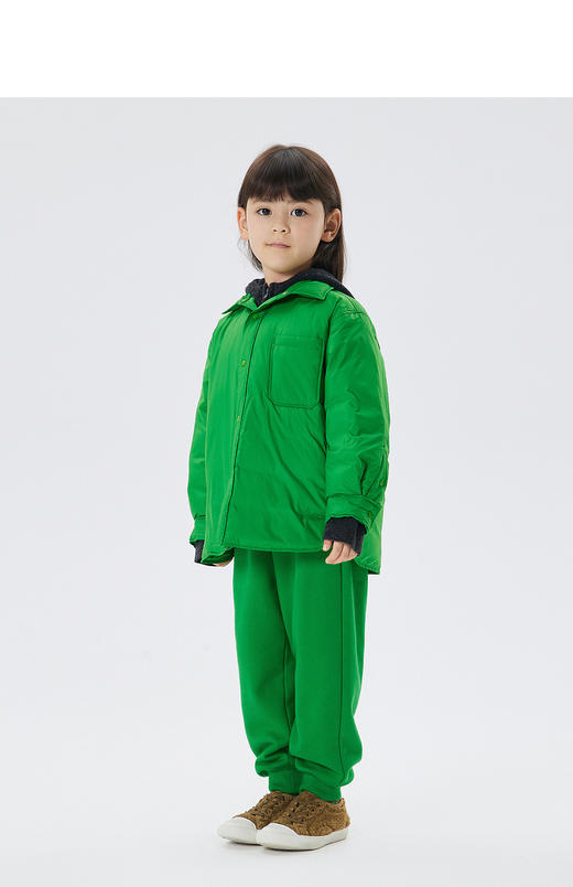 江南布衣童   22年秋款  保暖中长款羽绒服  1M9C10630 商品图5