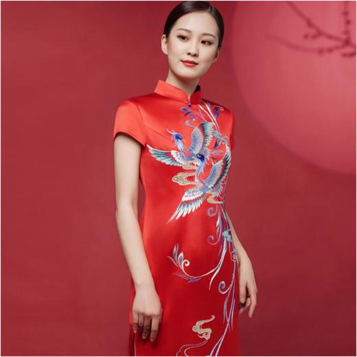 3楼 陶玉梅新娘款凤求凰旗袍 商品图3