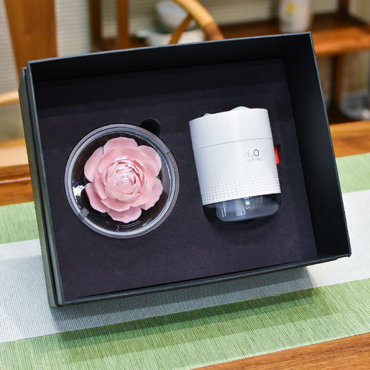 羽诗制造出品 有花在月·芳霏套装陶瓷花扩香器无线加湿器文创礼盒 商品图3
