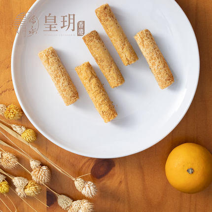 【外运冷链】香港皇玥榴莲蛋卷礼盒装进口办公室零食休闲饼干小吃早餐糕点156g 商品图4