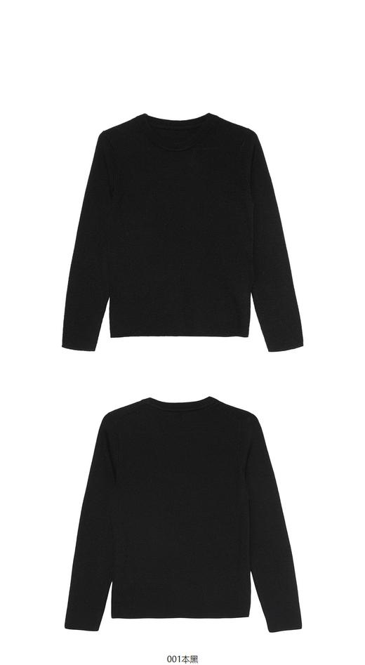 江南布衣童  22年秋款  绵羊毛纯色长袖套头羊绒衫  1M9310180 商品图4