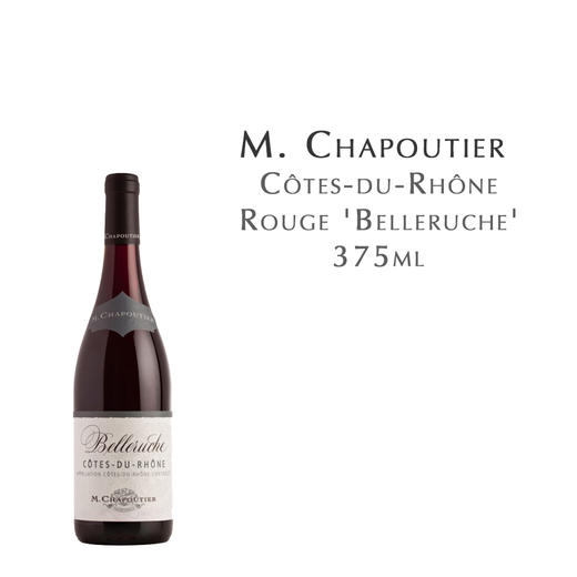 莎普蒂尔酒庄罗纳河谷贝乐奇红葡萄酒  M. Chapoutier Côtes-du-Rhône Rouge 'Belleruche'375ml 商品图0