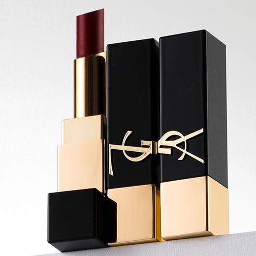 法国 YSL圣罗兰 黑方管浮雕釉光口红 商品图0