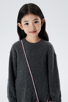 江南布衣童  22年秋款  宽松套头长袖毛衫  1M9310140