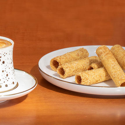 【外运冷链】香港皇玥椰子手工鸡蛋卷156g饼干早餐糕点办公室休闲进口零食小吃 商品图4