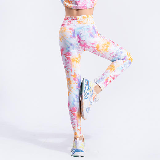 跃牌【欲动春风】儿童系列 新款亲肤涂鸦运动舞蹈训练休闲健身裤23303 商品图1