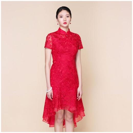 3楼 陶玉梅蕾丝中式礼服 商品图2