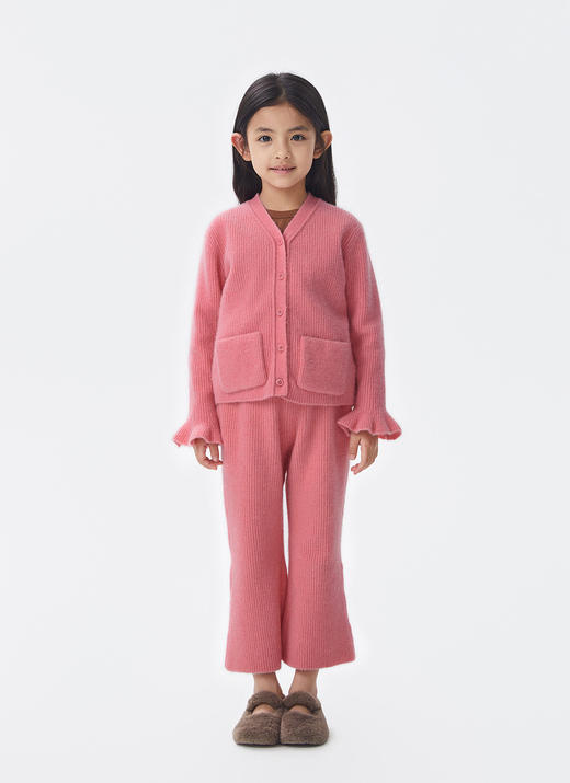 江南布衣童  22年秋款  绵羊毛纯色短款开襟毛衫  1M9310150 商品图6