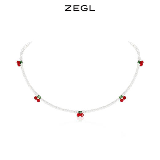 ZEGL樱桃项链女夏轻奢小众高级感人造珍珠2022年新款潮甜酷锁骨链 商品图4