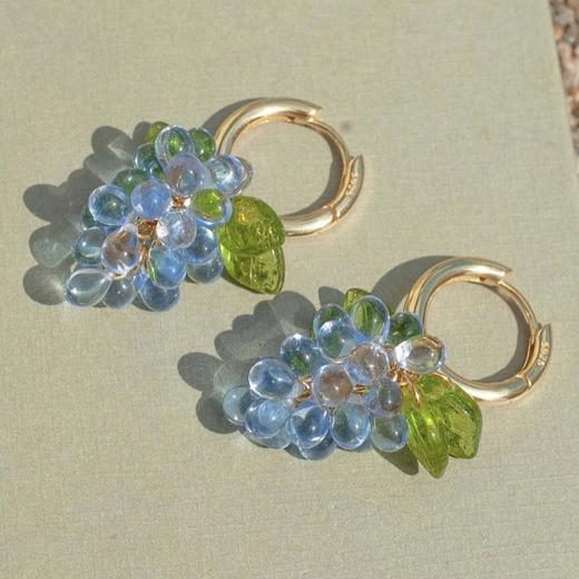 北京仓｜Annele-Blueberry-蓝莓 果冻 耳环［芬兰设计师］ 商品图10