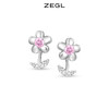 ZEGL花朵耳环女夏季小众设计感高级耳钉2022年新款潮925银针耳饰 商品缩略图3