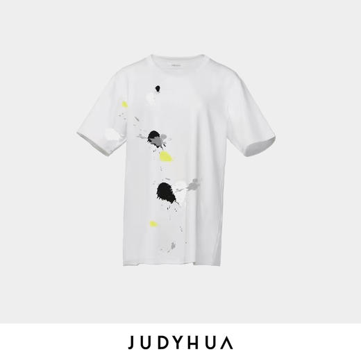 JUDYHUA 艺术家系列飞溅丙烯设计T恤 商品图5