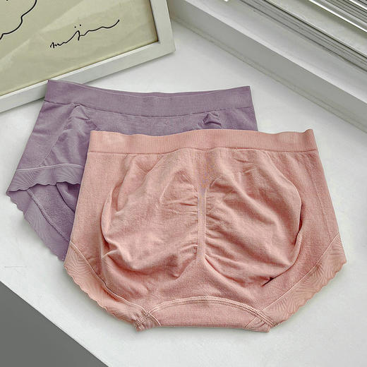 老米优品 / 舒适性真的是让人惊叹哦！质感敲棒！《莫代尔无缝花边包臀中腰女士内裤》弹力很大，穿起来不紧绷，没有束缚感，喜欢简约舒适型小内的别错过它！NK220829B 商品图3