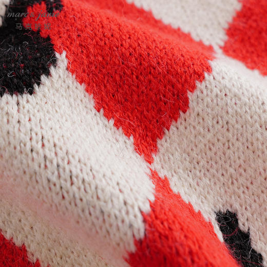 【柔蓝绒】马克珍妮秋装新款 女童红白菱形格针织马甲221391 商品图5