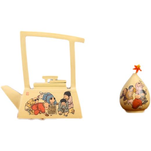 滇南陶韵云南建水紫陶中国四大名陶全手工制作王天龙提梁壶小花器 商品图4