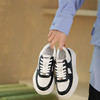 西村名物22年新款新款真皮休闲鞋女溶解底牛皮运动鞋平底系带小白鞋10281 商品缩略图3