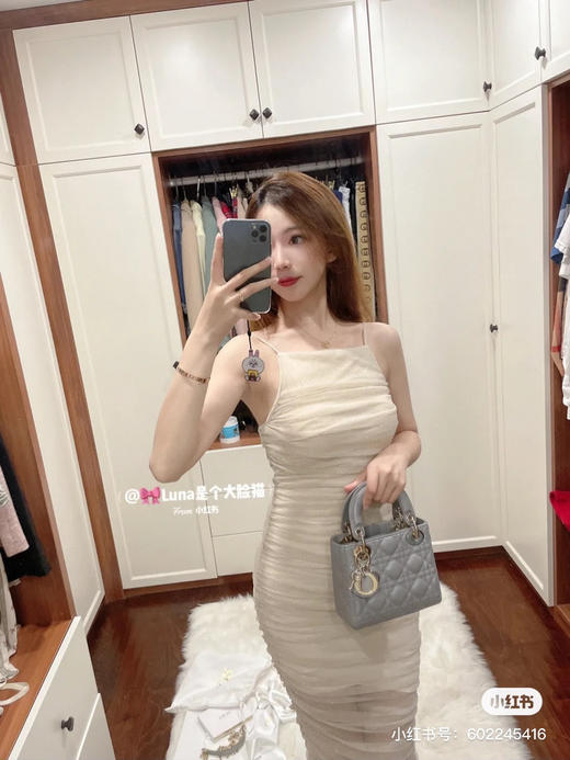 三格戴妃羊皮-珠光灰 商品图1