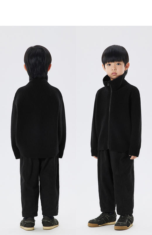 江南布衣童  22年秋款  短款开襟毛衫  1M9310160 商品图7