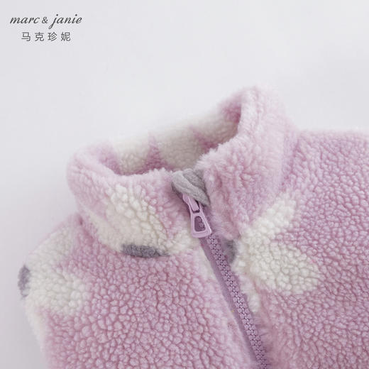 马克珍妮秋装新款 男女童仿羊羔毛立领马甲 儿童背心221633 商品图4