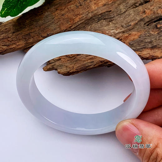 派瑞翡翠 翡翠手镯 糯种 紫色 商品图4