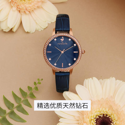 【ROROLOVE】蔷薇BabyRose系列 天然钻石腕表钻石手表女简约ins风女表腕表送礼物（8颗天然钻石、外圈为锆石） 商品图4