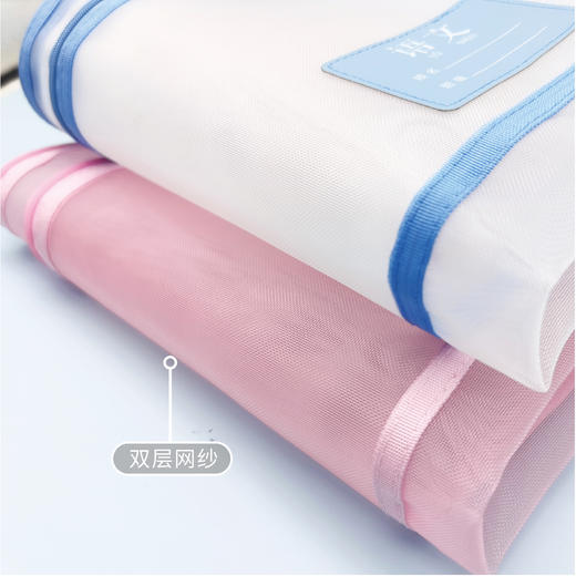 博酷升级A4A4烟熏系列双层手提网纱学科袋/双层科目袋数学/语文/英语/综合科目袋 商品图4