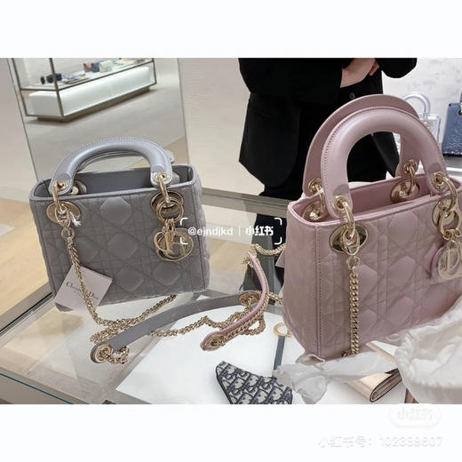 三格戴妃羊皮-珠光灰 商品图5