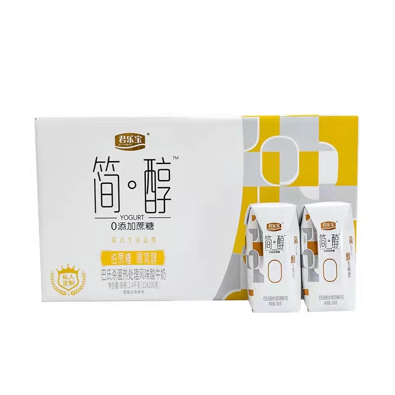 【消费助农】君乐宝简醇酸奶 (0糖利乐钻12*200g）