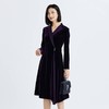 2楼NAERSI服饰丝绒连衣裙 商品缩略图0