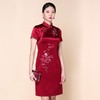 3楼 陶玉梅醋酸缎妈妈装婚宴礼服旗袍裙 商品缩略图2