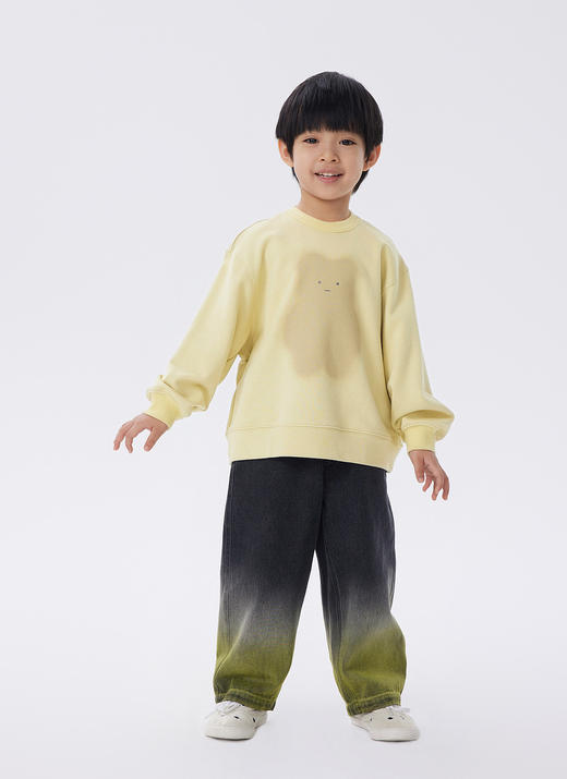 江南布衣童  22年秋款  可爱印花圆领无帽套头卫衣  1M9410320 商品图8