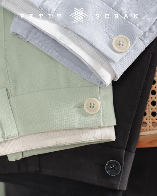 PETIT SCHAN小闪 CLO #106 Monday 星期一 棉麻粘胶混纺显瘦利落休闲裤 商品图9