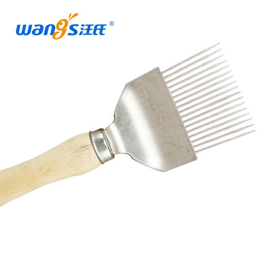 【正品保证】木柄不锈钢割蜜叉割蜜刀取蜜专用养蜂工具大全巢础蜂盖起刮蜂箱 商品图3