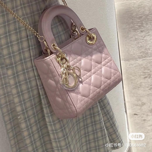 三格戴妃羊皮-珠光粉 商品图0