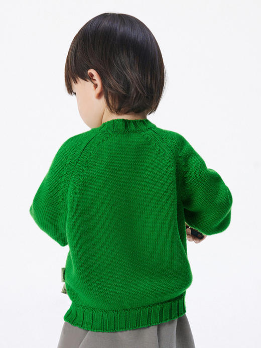 江南布衣童  22年秋款  短款开襟毛衫   YM9310160 商品图3