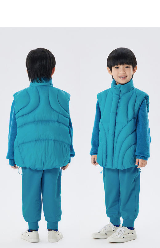 江南布衣童  22年秋款  保暖羽绒马甲  1M9C10620 商品图9