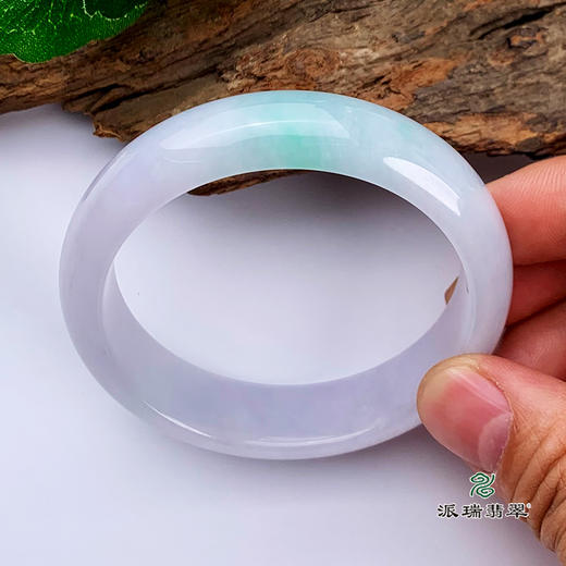 派瑞翡翠 翡翠手镯 糯种 飘花 商品图2