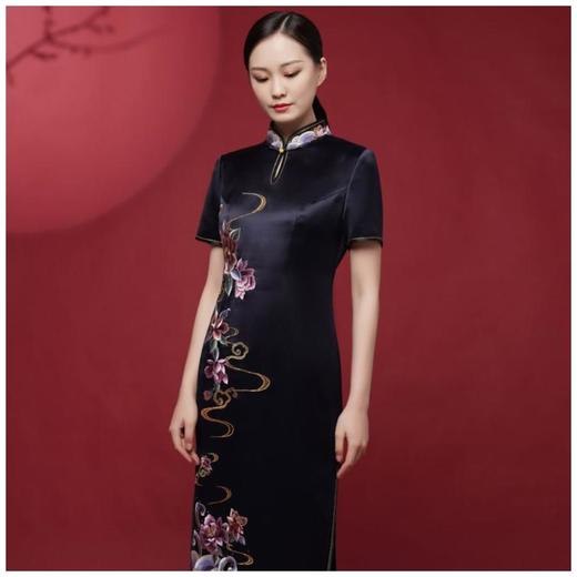 3楼 陶玉梅醋酸缎大浪淘旗袍 商品图2