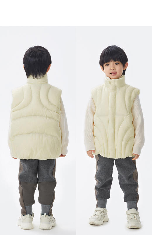 江南布衣童  22年秋款  保暖羽绒马甲  1M9C10620 商品图7